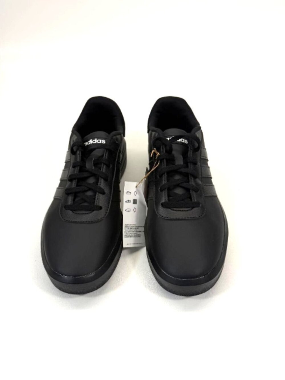 ADIDAS COURT PLATFORM LACE-UP SNEAKER  WOMEN SHOES BLACK SIZE 9
